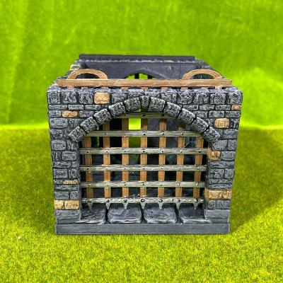 China 3D Stone Castle Gatekeeper's Lodge Eco-friendly Material Custom Dungeon And Dragon Miniatures For RPG Board Game for sale