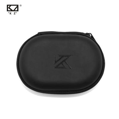 China Orther High End KZ In Black Portable Earphone Earphone Storage Case Bag Logo Earphones Zipper Storage Box for sale