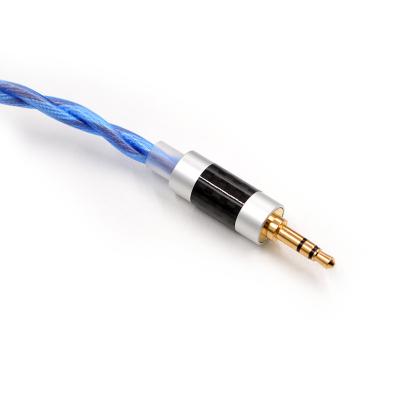 China For earphone KZ 90-10 cable, blue string cable for ZST zs6 zs3 ZSX ZSN zsnpro upgrade sound quality high and so on for sale