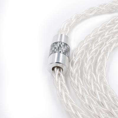 China For Earphone KZ 90-3 OFC Silver Plated Upgrade Cable , Improve Sound Quality Cable 0.75 Mm Pin for sale