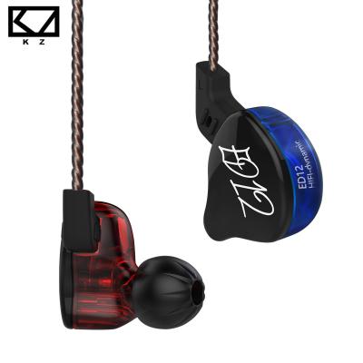 China In-Ear KZ ED12 Custom Style Dynamic Earphone With Detachable Cable In Ear Audio Monitors Noise Isolating Music Hi-Fi Sports Earbuds With for sale