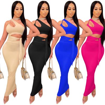 China Breathable Women Plus Size One Shoulder Dress Women Dress Summer Clubwear Dresses for sale