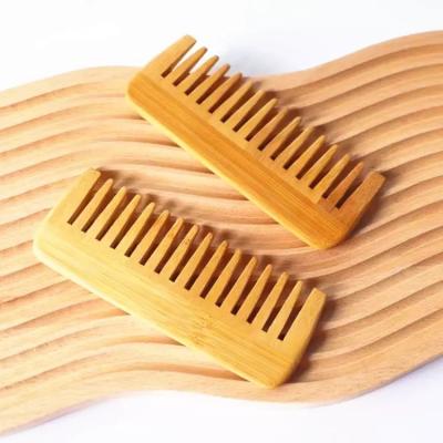 China Natural Anti-static Wide Tooth Comb Detangling Brush Disposable Personalized Bamboo Hair Brush For Women for sale