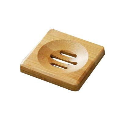 China Bamboo Soap Dish Soap Dish Natural Bamboo Wooden Soap Rack Plant Bamboo Holder for sale