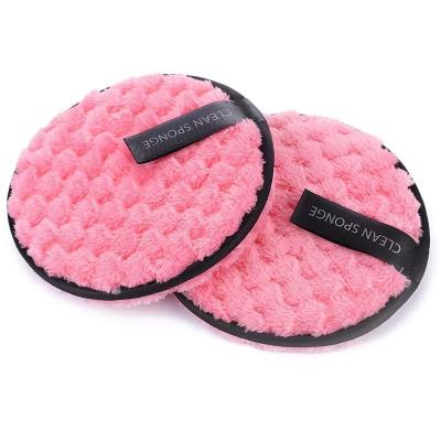 China Soft Reusable Microfiber Makeup Remover Pads Eco - Friendly Washable Private Label for sale