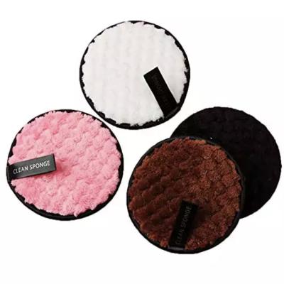 China Soft Reusable Makeup Cleansing Fiber Eco-friendly Washable Cloth Pads Microfiber Makeup Remover Pads Private Label for sale