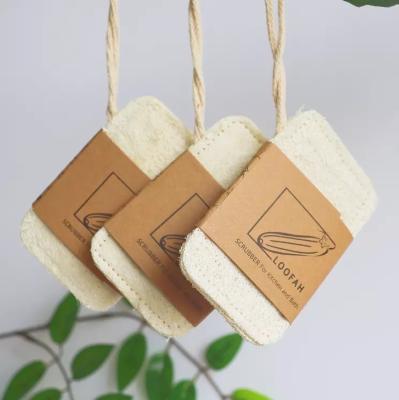 China Wholesale Disposable Custom Natural Biodegradable Loofah Bath Shower Bath Loofah Body Loofah Dish Loofah Pad Sponge Scrubber Sponge Bath for sale