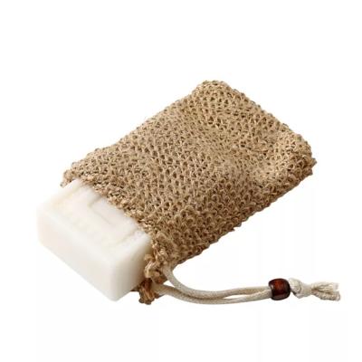 China Durable Biodegradable Eco Friendly Natural Exfoliating Organic Mesh Sisal Soap Bag Mesh Soap Bag for sale