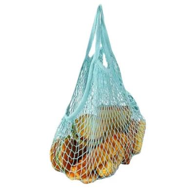 China Eco-Friendly Reusable Reusable Organic Cotton Bags For Eco Friendly Fruit Vegetables Fruit Grocery Mesh Bag Cotton Fruit Bag for sale