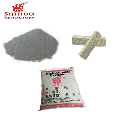 China Fireproof Cement Mixture Refractory High Alumina Castable CA-625 for Liner Production for sale