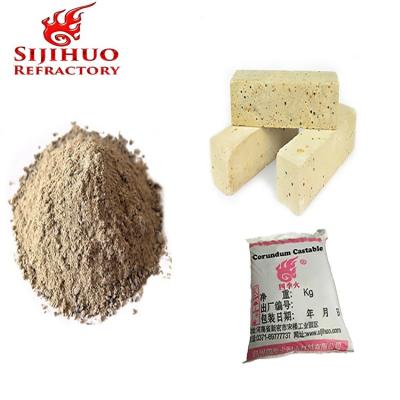 China 2018 Corundum Refractory Castable with Common Refractoriness 1580° Refractoriness 1770° for sale