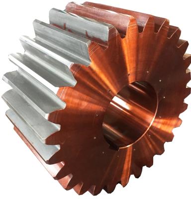 China Ball mill Luoyang 4140 ball mill spur gear wheel zhongding outer hardening forged pinion large for sale