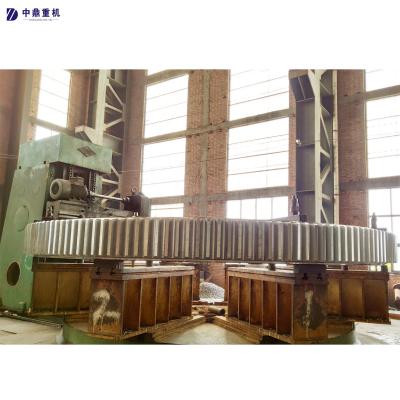 China Cement Forging Perimeter Gear / Heavy Duty Grinding Forged Spiral Sprocket Wheel Steel Casting Gears Huge Chain Gear Transmission Supplier for sale