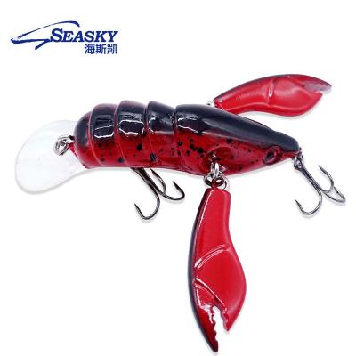 China Hotsale ABS lure crayfish 9g 5.5cm fish bait amazon seasky plastic hard plastic bionic fishing for sale