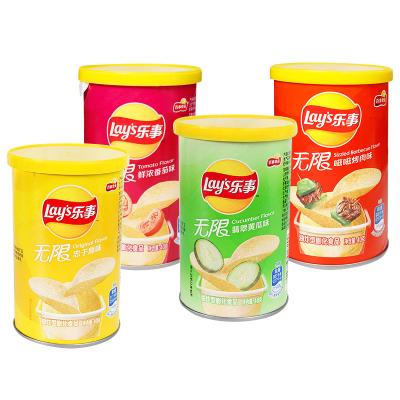 China Canned Food Snacks Lays Natural Puffed Potato Chips 40g for sale