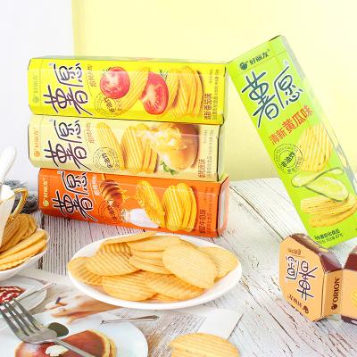 China High Quality Full Size Hot-selling 104g Non-fried Potato Chips Snack for sale