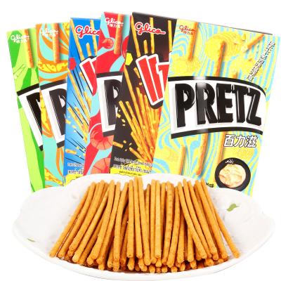 China Glico PRETZ Full Size Hot Selling Cookie Stick 65g Made in China Pizza Flavor Butter Flavor for sale