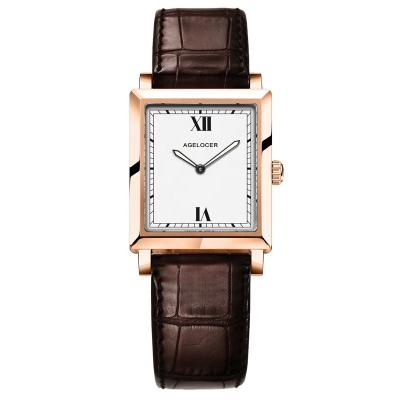 China Water Resistant Simple Retro Square Quartz Movement Luxury Women Watches Ladies Stainless Steel Quartz Watch for sale