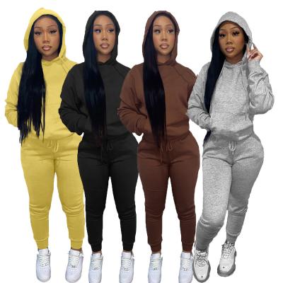 China QUICK DRY Women Jogger Custom Logo Girl Clothing Unisex Wear 2 Piece Pants Set Fleece Sweatsuit for sale