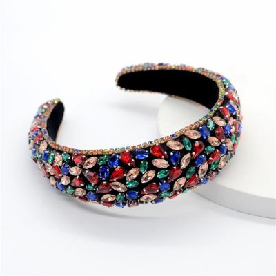 China Europe and America fashion headbands bling luxury rhinestone pearl women headband for sale