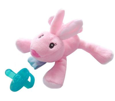 China BPA Free Baby Pacifier Plush Rabbit , Pacifier With Plush Deer for sale