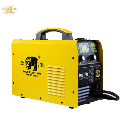 China ELEPHANT MIG 250 MIG Welders PORTABLE Low Alloy Steel CO2 Inverter GOLD Small MIG Welding Machine for sale