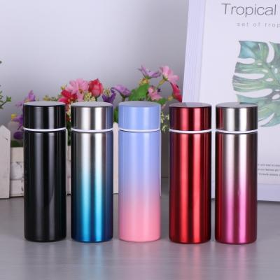 China PORTABLE Double Walled Vacuum Insulated Reusable Water Bottle Stainless Steel Thermos Flask With Lid for sale