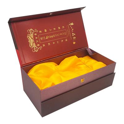 China Luxury Recyclable Cardboard Wine Gift Box Customized Packaging Wine Bottle Box for sale