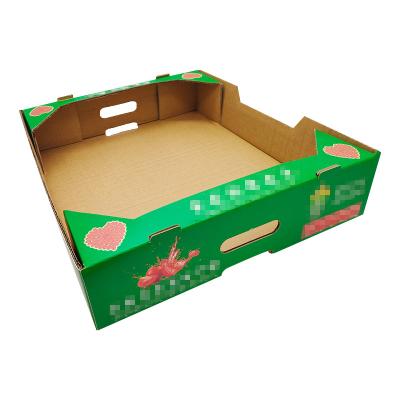 China Recyclable Corrugated Packaging Gift Box Is Suitable For Strawberry Kiwi Apple Packaging Gift Box for sale