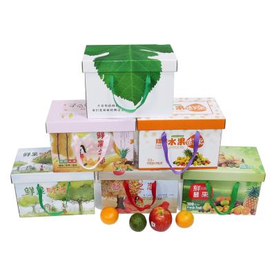 China Wholesale Recyclable Fresh Fruit Packing Box Apple Carton Mixed Fruit Packing Box for sale