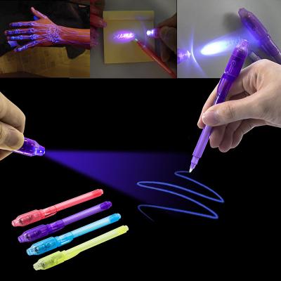 China 2021 Safety Promotional Marker Pen Invisible Ink With UV Light Pen Marker Pen for sale