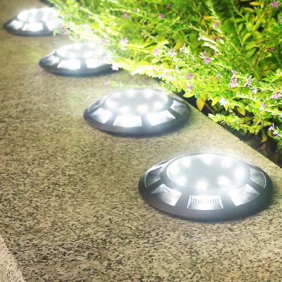 China LANDSCAPE Solar Deck Light 8+8 Led Recessed Outdoor Solar Deck Light for sale