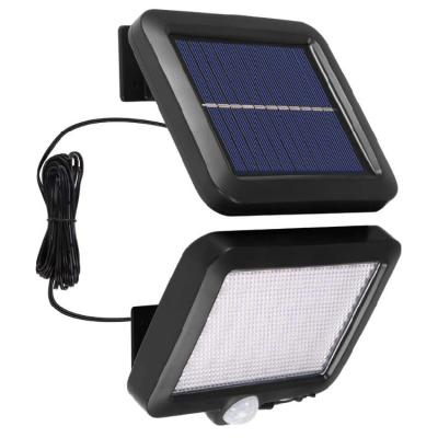 China Modern Solar Outdoor Security Light With Motion Sensor 56LED Wall Mount Garage Separable Solar Light Fixture for sale