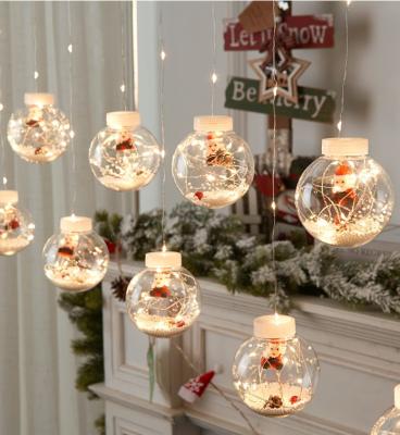 China Decorative Led Ball String Light LED Decoration Ball String Light Snowman Santa Claus Ball Led Decorative String Light For Christmas Holiday Decor for sale