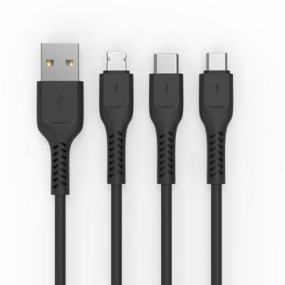 China MP3/MP4 Player Manufacturer Mic Charging Power USB Data Charging Cable For Type C USB iPhone Lightning Mic Mobile Phones for sale