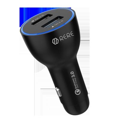 China Mobile Phone Factory Hot Selling 36W QC3.0 Dual-USB Charging Car Fast Charger for sale