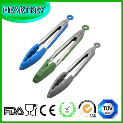 China Silicone Designs Kitchen Tongs & Stainless Steel Silicone Cooking Utensils for sale