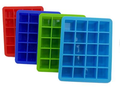 China 20 Square Shaped Ice Cube Tray Silicone, Home DIY Christmas Silicone Ice Cube Tray for sale