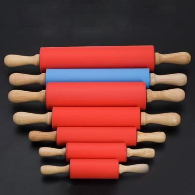 China Non-stick Fondant Mini Silicone Rolling Pin Set for sale