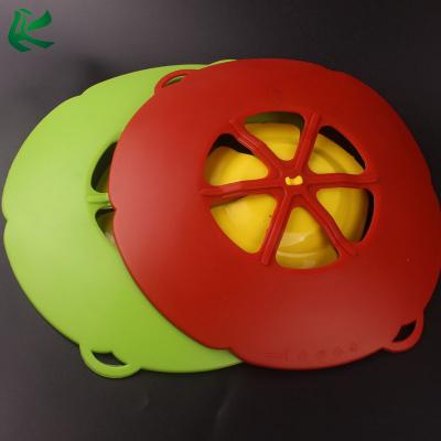 China Flower Petal Pot Boil Silicone Spill Stopper Lid Cover for sale