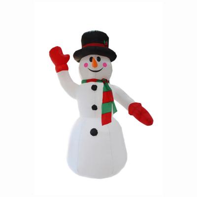 China Snowman Inflatable Outdoor LED Lights Airblown Christmas Holiday Decorations for sale