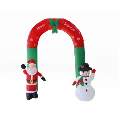 China Best-selling Inflatable Xmas Snowman Airblown Santa 8 FT Yard Decorations for sale