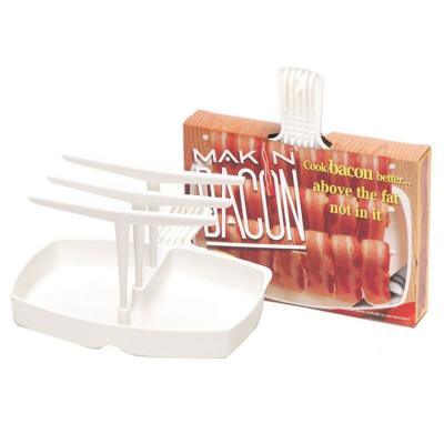 China Newly Designed Hanging Style Reducing Fat  Microwave Bacon Cooker Rack Grill for sale