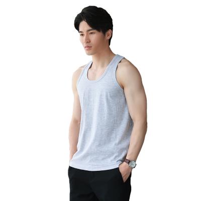 China Summer Soft Warm Custom Made Men's Quick Dry Sports Training Tank Tops Men's Gym Vest for sale