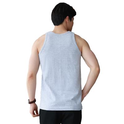 China OEM Soft Logo Design Solid Tank Top Custom Made For Men With Wholesale Gym Sports Plus Size Mens Workout Tank Top Fitness Vest for sale