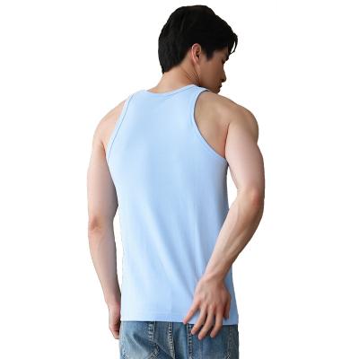 China Gym Men's Soft Single Tank Top s sleeveless tops workout training custom cotton sports vest for sale