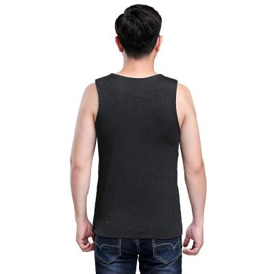 China Sports Soft Sleeveless Gym Summer Solid Color Running Vest For Men' s fitness invests cotton tank tops for sale