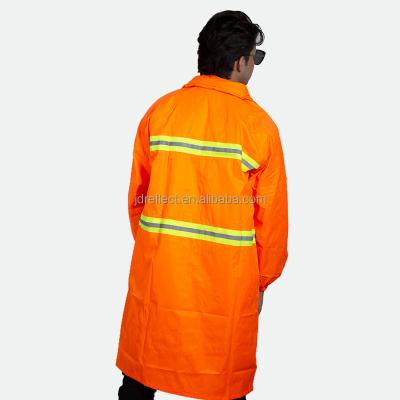 China Factory price tops reflective jacket hi strength hygiene rain jacket suit waterproof reflective raincoat workwear for sale