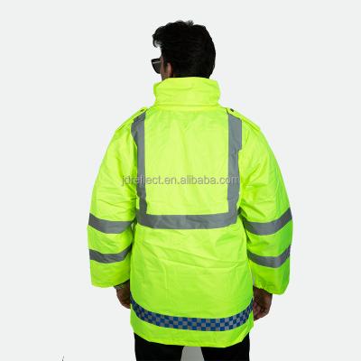 China Tone High Visibility Reflective Jacket Hi-Force Hi-Force Work Safety Bomber Jacket Men Two Hi Visibility Tops for sale