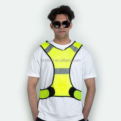 China High reflective running reflective vest with adjustable visible reflective tape suitable for running for sale